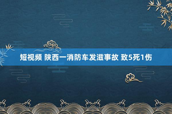 短视频 陕西一消防车发滋事故 致5死1伤