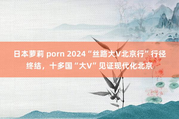 日本萝莉 porn 2024“丝路大V北京行”行径终结，十多国“大V”见证现代化北京