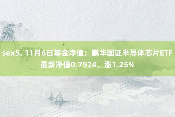 sex5. 11月6日基金净值：鹏华国证半导体芯片ETF最新净值0.7924，涨1.25%