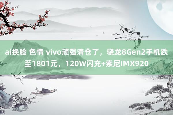 ai换脸 色情 vivo顽强清仓了，骁龙8Gen2手机跌至1801元，120W闪充+索尼IMX920