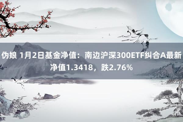 伪娘 1月2日基金净值：南边沪深300ETF纠合A最新净值1.3418，跌2.76%