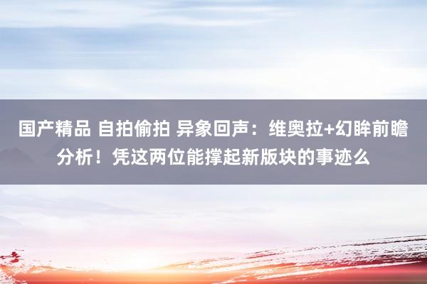 国产精品 自拍偷拍 异象回声：维奥拉+幻眸前瞻分析！凭这两位能撑起新版块的事迹么